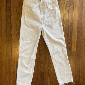 Paige white jeans, Cindy crop size 28 worn once!